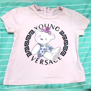 Authentic VERSACE YOUNG pink 18M shirt